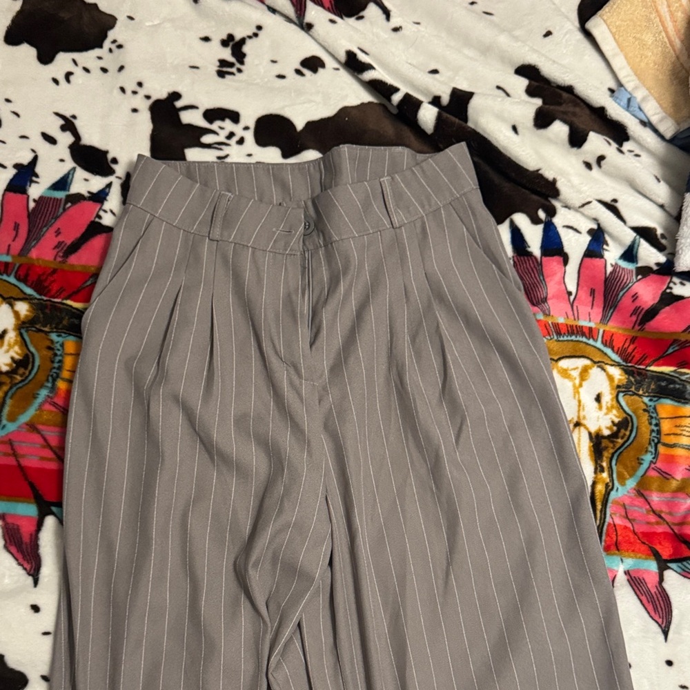 Gray Pinstripe women’s Pants